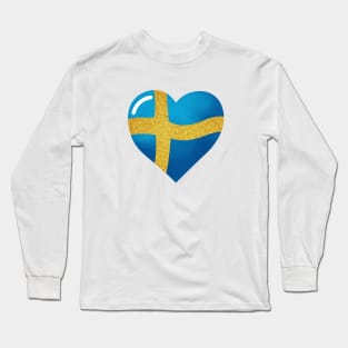 The flag of Sweden, Sveriges flagga Long Sleeve T-Shirt